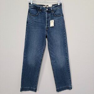 Levi’s Ribcage Straight Ankle Jeans High Rise Womens 27 Mid Wash NWT